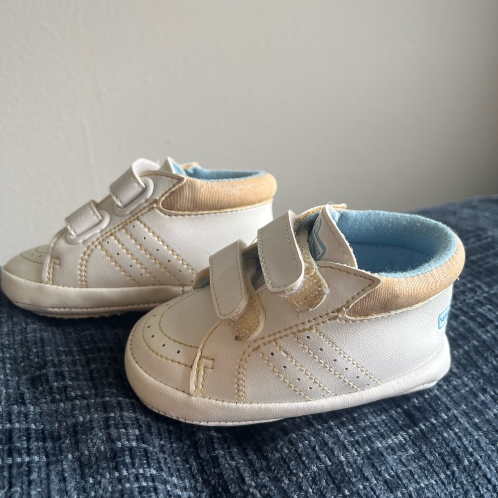Vintage 1990 Jim Henson's Sesame Street Baby Shoes Booties Sneakers Size 3